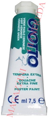 GIOTTO TEMPERA TUBO ML 7,5 VERDE PAOLO VERONESE